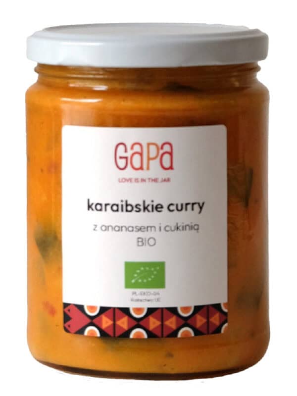 CURRY Z CUKINIĄ I ANANASEM KARAIBSKIE BIO 450 g - GAPA (1 szt.)