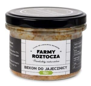 BEKON DO JAJECZNICY BIO 180 g (SŁOIK) - FARMY ROZTOCZA (1 szt.)