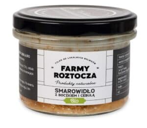 SMAROWIDŁO Z BOCZKIEM I CEBULĄ BIO 180 g (SŁOIK)  - FARMY ROZTOCZA (1 szt.)
