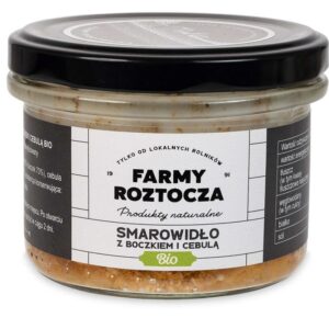 SMAROWIDŁO Z BOCZKIEM I CEBULĄ BIO 180 g (SŁOIK)  - FARMY ROZTOCZA (1 szt.)