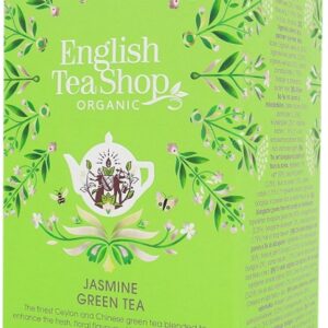 HERBATA ZIELONA Z JAŚMINEM I DZIKIM BZEM BIO (20 x 2 g) 40 g - ENGLISH TEA SHOP ORGANIC (1 szt.)
