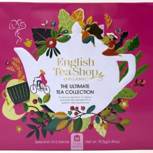 ZESTAW HERBAT I HERBATEK CODZIENNYCH BIO W PUSZCE (THE ULTIMATE – 6 SMAKÓW) (36 x 1,96 g) 70,5 g - ENGLISH TEA SHOP ORGANIC (1 szt.)
