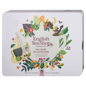 ZESTAW HERBAT I HERBATEK LUKSUSOWYCH BIO W PUSZCE (THE LUXURY – 6 SMAKÓW) (36 x 2,04 g) 73,5 g - ENGLISH TEA SHOP ORGANIC (1 szt.)