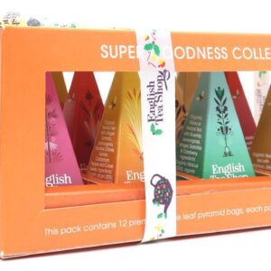 KOLEKCJA HERBATEK OWOCOWO - ZIOŁOWYCH BIO PIRAMIDKI (SUPER GOODNESS - 6 SMAKÓW) (12 x 2 g) 24 g - ENGLISH TEA SHOP (1 szt.)