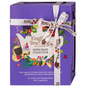 KOLEKCJA HERBATEK OWOCOWYCH BIO PIRAMIDKI (SUPER FRUITS – 6 SMAKÓW) (12 x 2 g) 24 g - ENGLISH TEA SHOP ORGANIC (1 szt.)