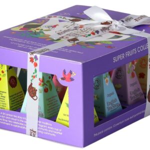 KOLEKCJA HERBATEK OWOCOWYCH BIO PIRAMIDKI (SUPER FRUITS – 6 SMAKÓW) (12 x 2 g) 24 g - ENGLISH TEA SHOP ORGANIC (1 szt.)