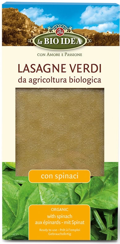 MAKARON (SEMOLINOWY ZE SZPINAKIEM) LASAGNE BIO 250 g - LA BIO IDEA (1 szt.)