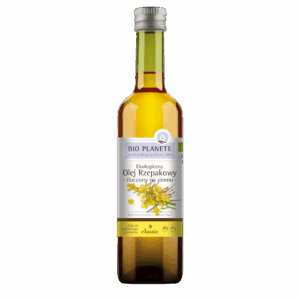 OLEJ RZEPAKOWY TŁOCZONY NA ZIMNO OMEGA-3 BIO 500 ml - BIO PLANETE (2 szt.)