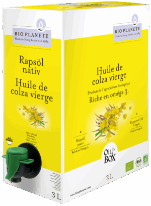 OLEJ RZEPAKOWY TŁOCZONY NA ZIMNO OMEGA-3 BIO 3 L - BIO PLANETE (1 szt.)