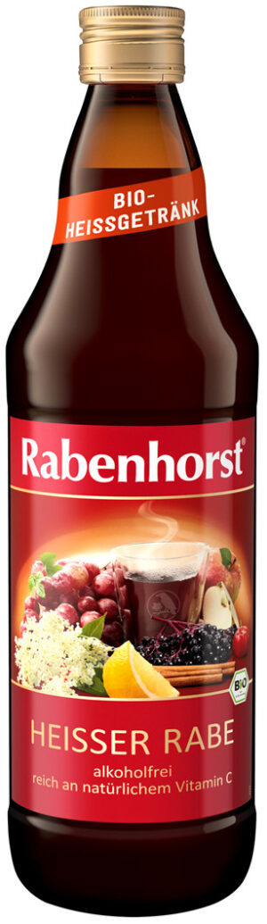 GRZANIEC BEZALKOHOLOWY JABŁKO - CZARNY BEZ - MIÓD BIO 750 ml - RABENHORST (PRODUKT SEZONOWY) (2 szt.)