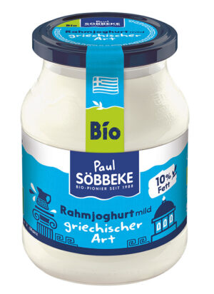 JOGURT NATURALNY TYPU GRECKIEGO KREMOWY BIO 500 g (SŁOIK) - SOBBEKE (1 szt.)