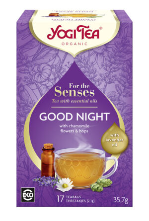 HERBATKA DLA ZMYSŁÓW NA DOBRANOC Z OLEJKIEM LAWENDOWYM (FOR THE SENSES GOOD NIGHT) BIO (17 x 2,1 g) 35,7 g - YOGI TEA (2 szt.)