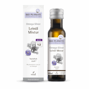 OMEGA SILVER - MIESZANKA Z OLEJEM LNIANYM (ALGI MORSKIE) BIO 100 ml - BIO PLANETE (1 szt.)