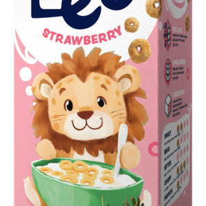 KÓŁKA ZBOŻOWE TRUSKAWKOWE DLA DZIECI 150 g - NORDCRUNCH (HAPPY LEO) (1 szt.)