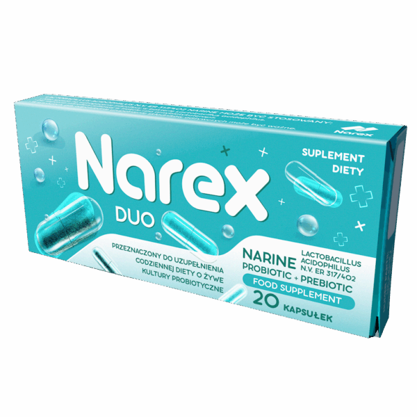 PROBIOTYK NARINE DUO 20 KAPSUŁEK - NAREX (1 szt.)