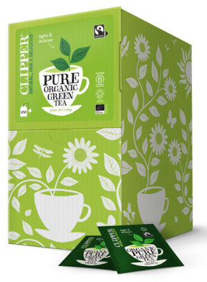 HERBATA ZIELONA FAIR TRADE BIO (250 x 2,0 g) 500 g - CLIPPER (1 szt.)