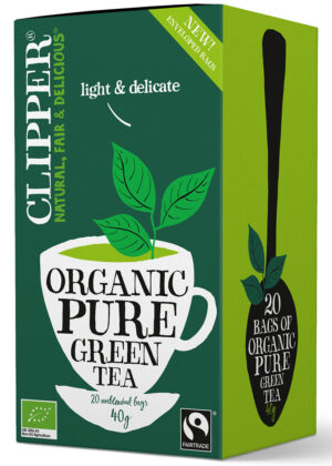 HERBATA ZIELONA FAIR TRADE BIO (20 x 2 g) 40 g - CLIPPER (2 szt.)