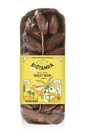 DAKTYLE DEGLET NOUR ŚWIEŻE Z PESTKĄ BIO 250 g - BIOTAMRA (1 szt.)