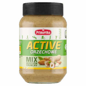 KREM ORZECHOWY CRUNCHY ACTIVE BEZGLUTENOWY 470 g - PRIMAVIKA (1 szt.)