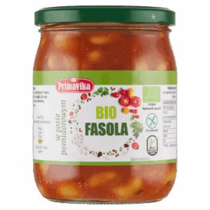 FASOLA W SOSIE POMIDOROWYM BEZGLUTENOWA BIO 440 g - PRIMAVIKA (2 szt.)
