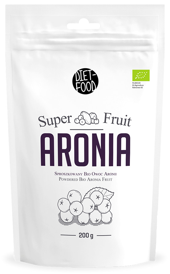 ARONIA SPROSZKOWANA BIO 200 g - DIET-FOOD (1 szt.)