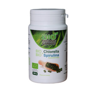 CHLORELLA PYRENOIDOSA + SPIRULINA BIO 560 TABLETEK - BIO ORGANIC FOODS (1 szt.)