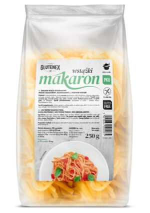 MAKARON WSTĄŻKI NISKOBIAŁKOWY BEZGLUTENOWY 250 g - GLUTENEX (2 szt.)