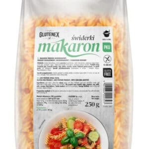MAKARON ŚWIDERKI NISKOBIAŁKOWY BEZGLUTENOWY 250 g - GLUTENEX (1 szt.)