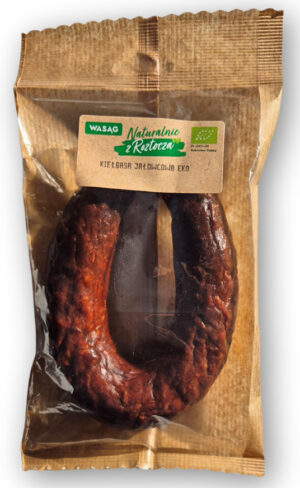 KIEŁBASA JAŁOWCOWA BIO 250 g - WASĄG (Z PÓŁKI) (1 szt.)