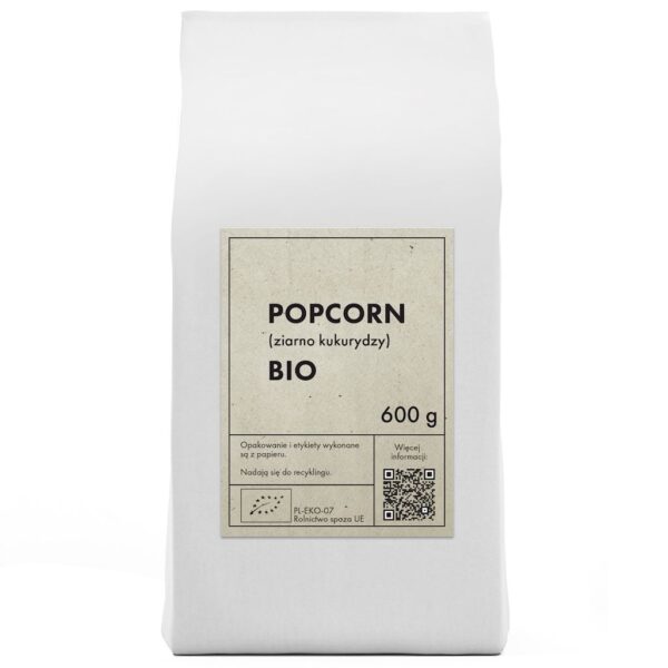 POPCORN (ZIARNO KUKURYDZY) BIO 600 g - THE PLANET (1 szt.)