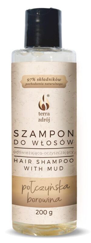 SZAMPON DO WŁOSÓW ODŚWIEŻAJĄCO - OCZYSZCZAJĄCY 200 g - TERRA ZDRÓJ (SERIA BOROWINOWA) (2 szt.)