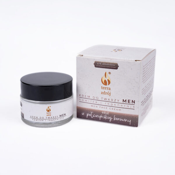 KREM DO TWARZY DLA MĘŻCZYZN NAWILŻAJĄCO - REGENERUJĄCY 50 ml - TERRA ZDRÓJ (SERIA BOROWINOWA) (1 szt.)