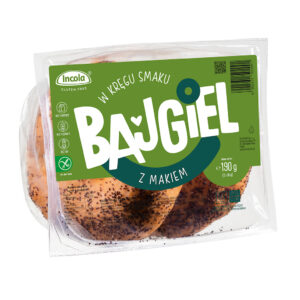 BAJGLE Z MAKIEM BEZGLUTENOWE (2 szt.) 190 g - INCOLA (2 szt.)