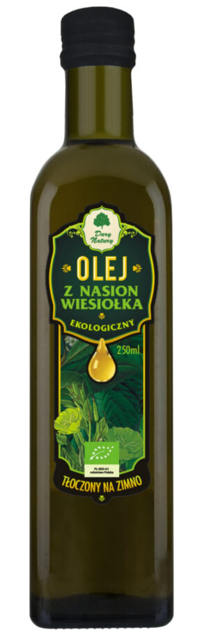 OLEJ Z WIESIOŁKA TŁOCZONY NA ZIMNO BIO 250 ml - DARY NATURY (1 szt.)