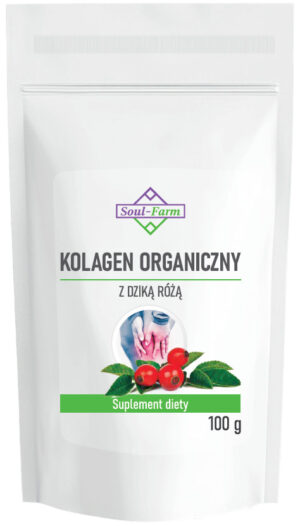 KOLAGEN RYBI Z DZIKĄ RÓŻĄ PROSZEK 100 g - SOUL FARM (1 szt.)
