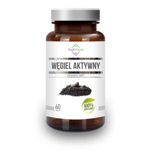 WĘGIEL AKTYWNY (180 mg) 60 KAPSUŁEK - SOUL FARM (2 szt.)
