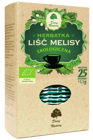 HERBATKA LIŚĆ MELISY BIO (25 x 1,5 g) 37,5 g - DARY NATURY (2 szt.)
