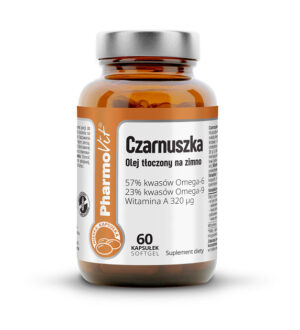 CZARNUSZKA (500 mg) BEZGLUTENOWA 60 KAPSUŁEK - PHARMOVIT (CLEAN LABEL) (1 szt.)
