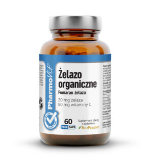 ŻELAZO (20 mg) BEZGLUTENOWE 60 KAPSUŁEK - PHARMOVIT (CLEAN LABEL) (1 szt.)