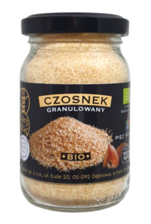 CZOSNEK GRANULOWANY BEZGLUTENOWY BIO 120 g - PIĘĆ PRZEMIAN (2 szt.)