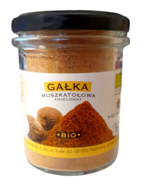 GAŁKA MUSZKATOŁOWA MIELONA BEZGLUTENOWA BIO 70 g - PIĘĆ PRZEMIAN (2 szt.)