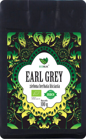 HERBATA ZIELONA EARL GREY BIO 100 g - ECOBLIK (1 szt.)