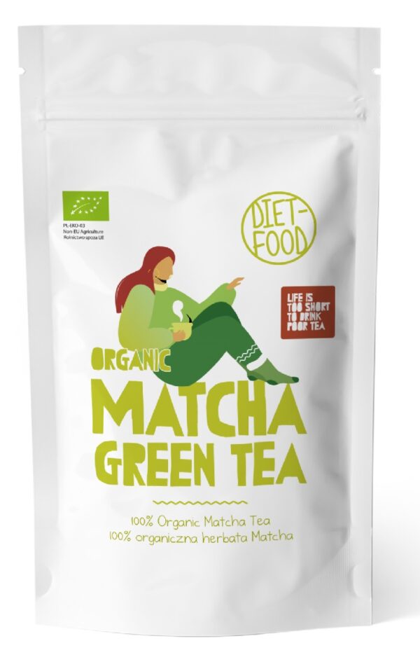 HERBATA ZIELONA MATCHA BIO 100 g - DIET-FOOD (1 szt.)