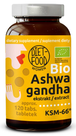 ASHWAGANDHA EKSTRAKT BIO (300 mg) 120 TABLETEK - DIET-FOOD (1 szt.)