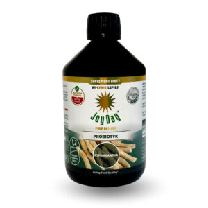 PROBIOTYK Z ASHWAGANDHĄ BEZGLUTENOWY BIO 500 ml - JOY DAY (1 szt.)
