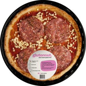 PIZZA Z SEREM MOZZARELLA I KIEŁBASĄ SALAMI BEZGLUTENOWA 330 g - GLUTEN OUT (1 szt.)