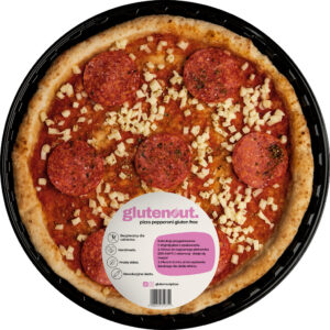 PIZZA Z SEREM MOZZARELLA I KIEŁBASĄ PEPPERONI BEZGLUTENOWA 330 g - GLUTEN OUT (1 szt.)