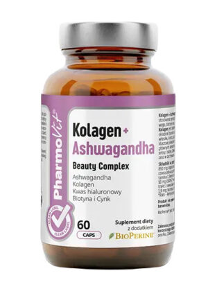 KOLAGEN + ASHWAGANDHA BEAUTY COMPLEX BEZGLUTENOWE 60 KAPSUŁEK - PHARMOVIT (CLEAN LABEL) (1 szt.)