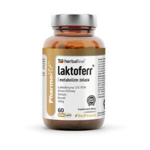 KAPSUŁKI NA METABOLIZM ŻELAZA (LAKTOFERR) BEZGLUTENOWE 60 szt. - PHARMOVIT (HERBALLINE) (1 szt.)