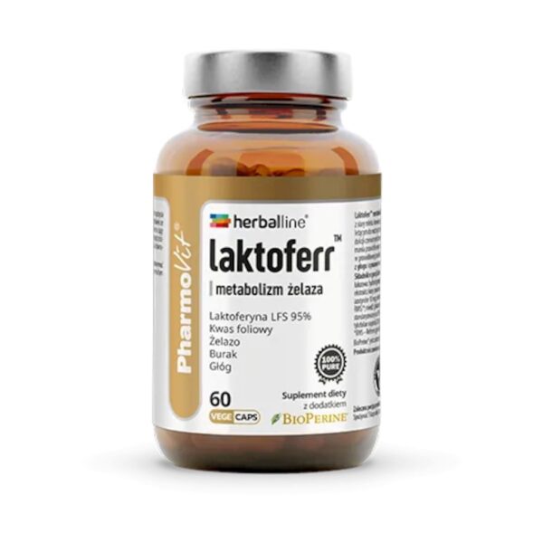KAPSUŁKI NA METABOLIZM ŻELAZA (LAKTOFERR) BEZGLUTENOWE 60 szt. - PHARMOVIT (HERBALLINE) (1 szt.)